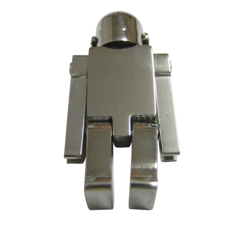 Silver Toned Chrome Robot Magnet